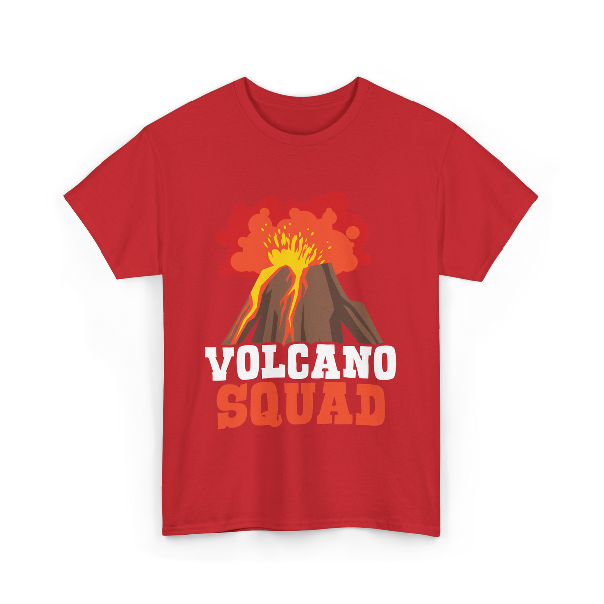 Volcano Squad Volcano Volcanoes T-Shirt - Red