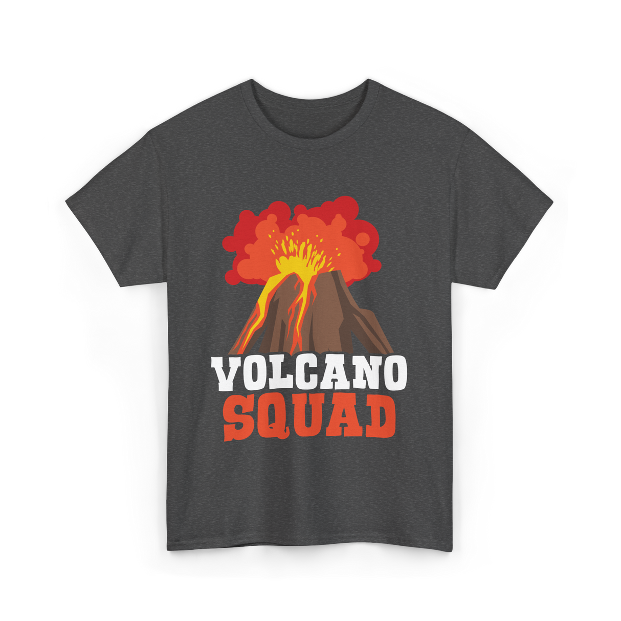 Volcano Squad Volcano Volcanoes T-Shirt - Dark Heather