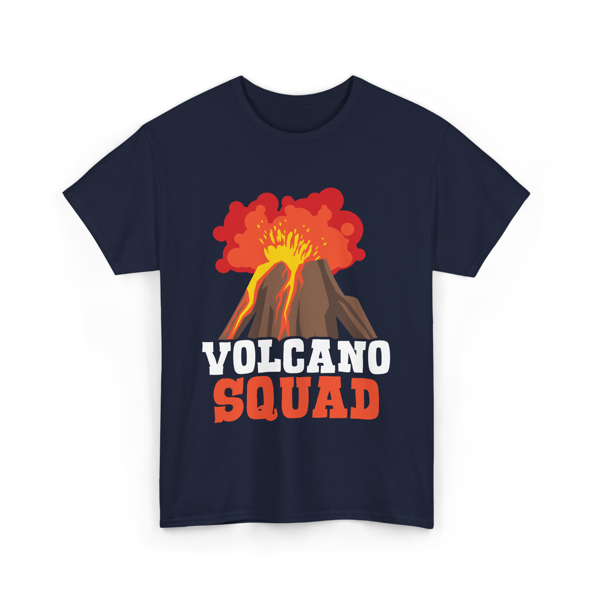 Volcano Squad Volcano Volcanoes T-Shirt - Navy