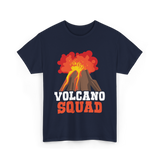 Volcano Squad Volcano Volcanoes T-Shirt - Navy