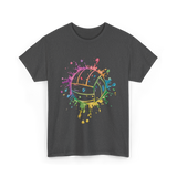 Volleyball Color Splash Sport T-Shirt - Dark Heather