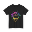 Volleyball Tie Dye Art Vollyball T-Shirt - Black