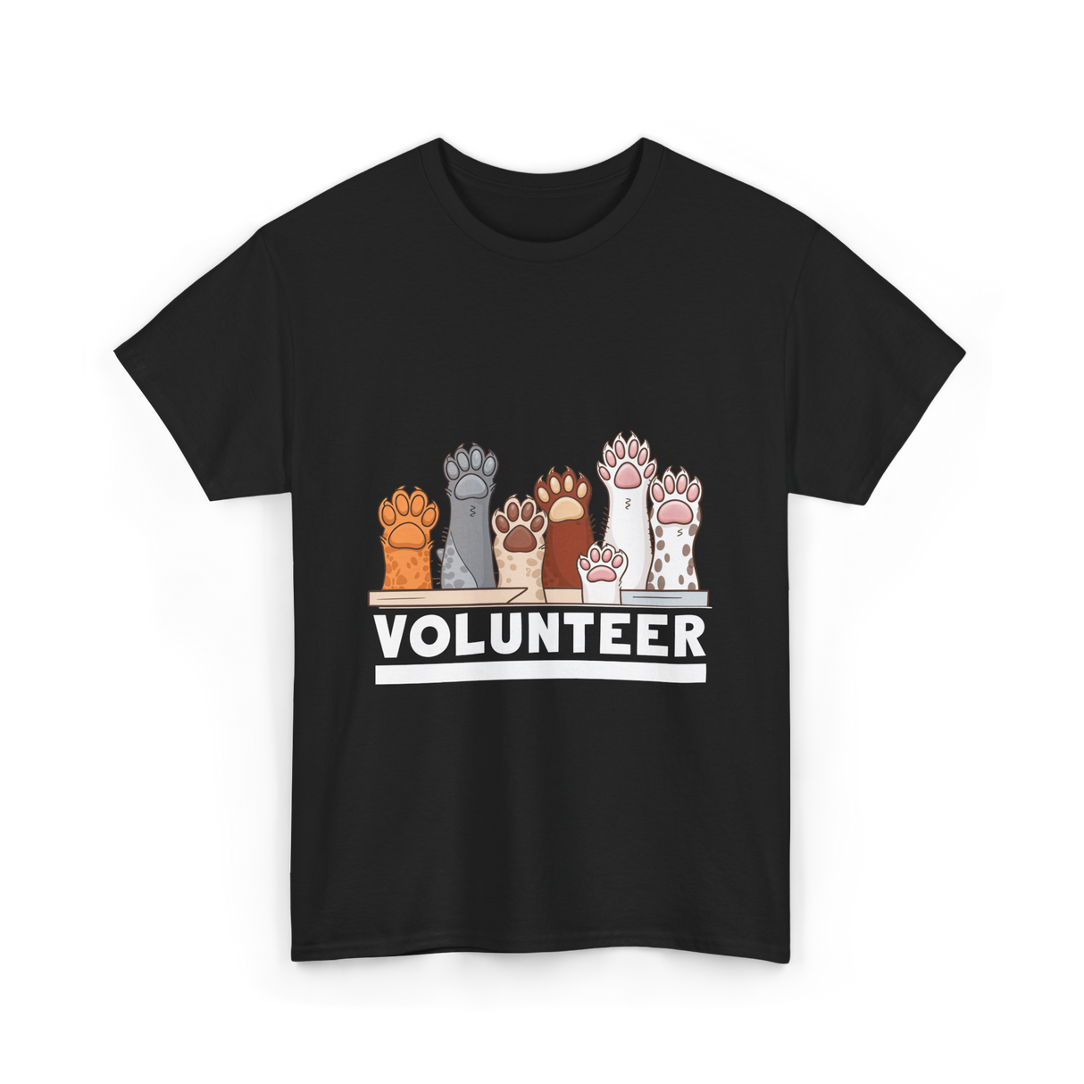 Volunteer Animal Rescue Supporter T-Shirt - Black