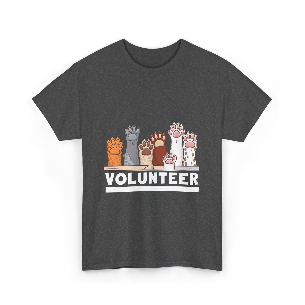 Volunteer Animal Rescue Supporter T-Shirt - Dark Heather