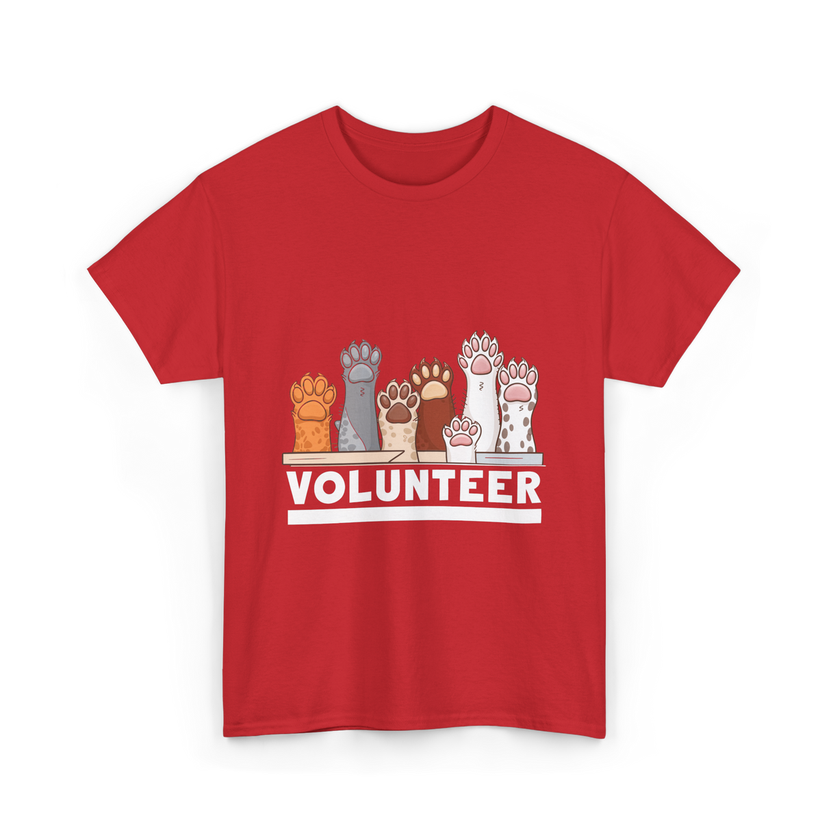 Volunteer Animal Rescue Supporter T-Shirt - Red