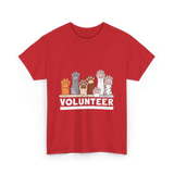 Volunteer Animal Rescue Supporter T-Shirt - Red