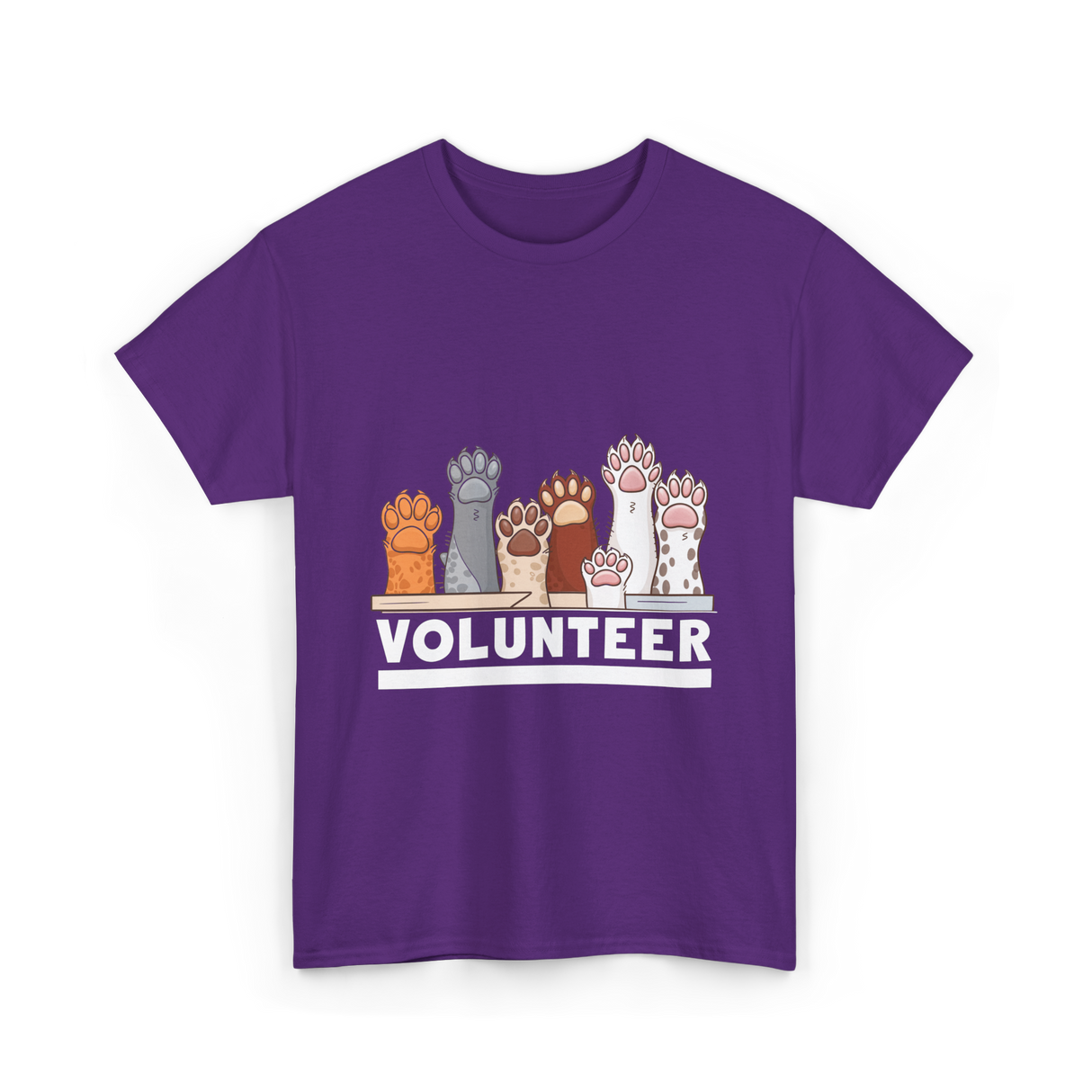 Volunteer Animal Rescue Supporter T-Shirt - Purple