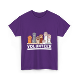 Volunteer Animal Rescue Supporter T-Shirt - Purple