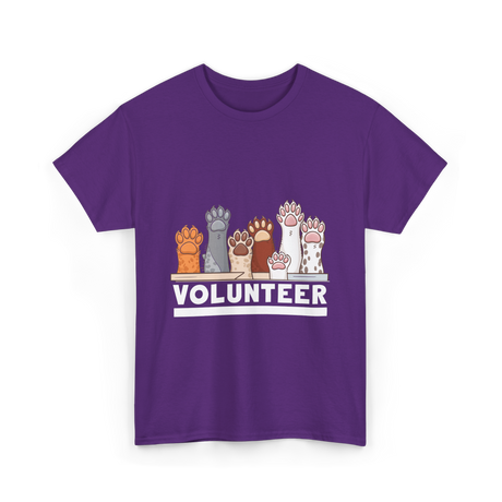 Volunteer Animal Rescue Supporter T-Shirt - Purple