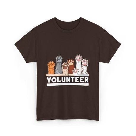 Volunteer Animal Rescue Supporter T-Shirt - Dark Chocolate