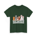 Volunteer Animal Rescue Supporter T-Shirt - Forest Green