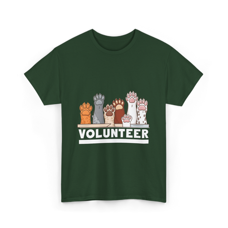 Volunteer Animal Rescue Supporter T-Shirt - Forest Green