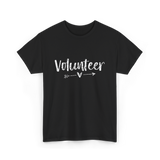 Volunteer Arrow Love Volunteer T-Shirt - Black