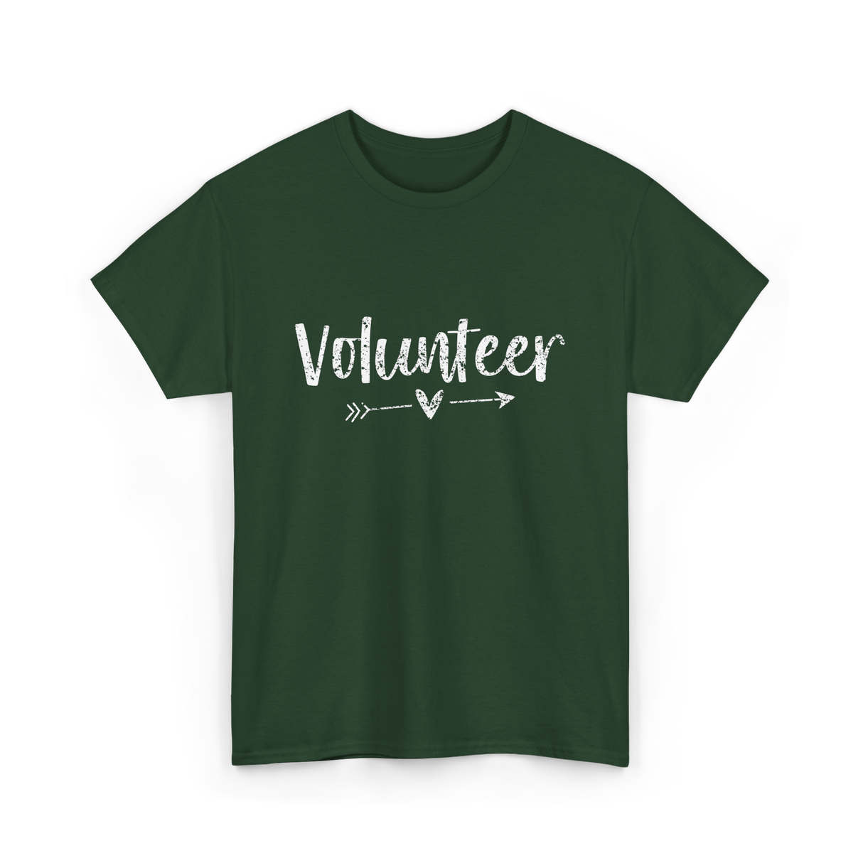 Volunteer Arrow Love Volunteer T-Shirt - Forest Green