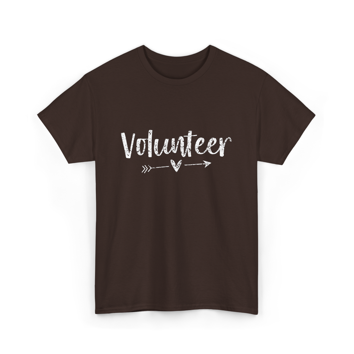 Volunteer Arrow Love Volunteer T-Shirt - Dark Chocolate