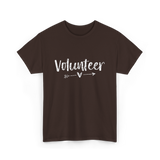 Volunteer Arrow Love Volunteer T-Shirt - Dark Chocolate