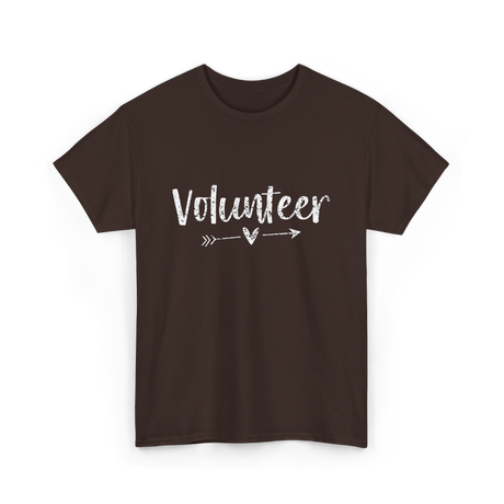 Volunteer Arrow Love Volunteer T-Shirt - Dark Chocolate