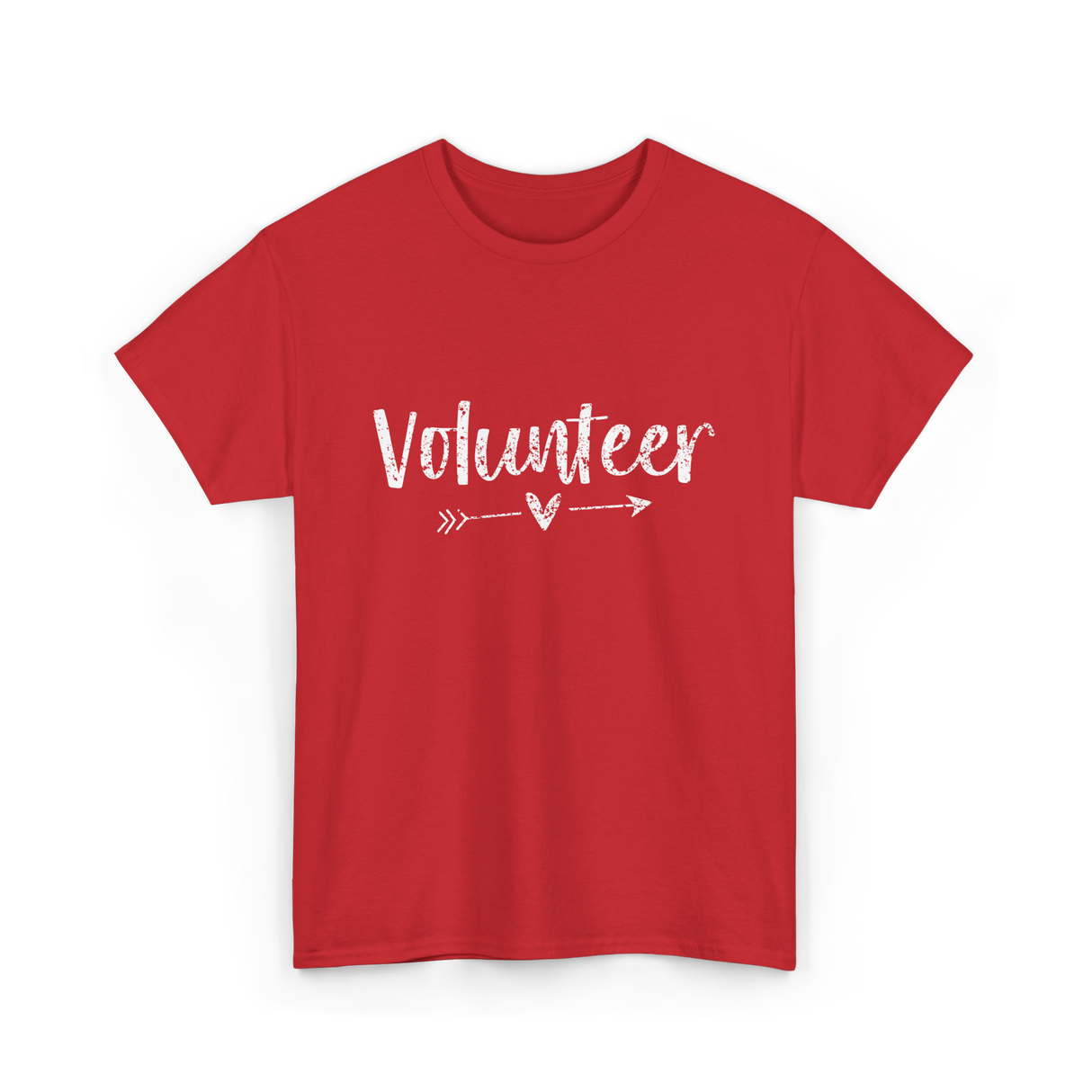 Volunteer Arrow Love Volunteer T-Shirt - Red