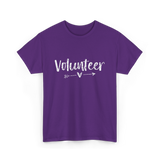 Volunteer Arrow Love Volunteer T-Shirt - Purple