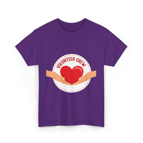 Volunteer Crew Volunteer Charity T-Shirt - Purple