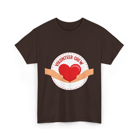 Volunteer Crew Volunteer Charity T-Shirt - Dark Chocolate