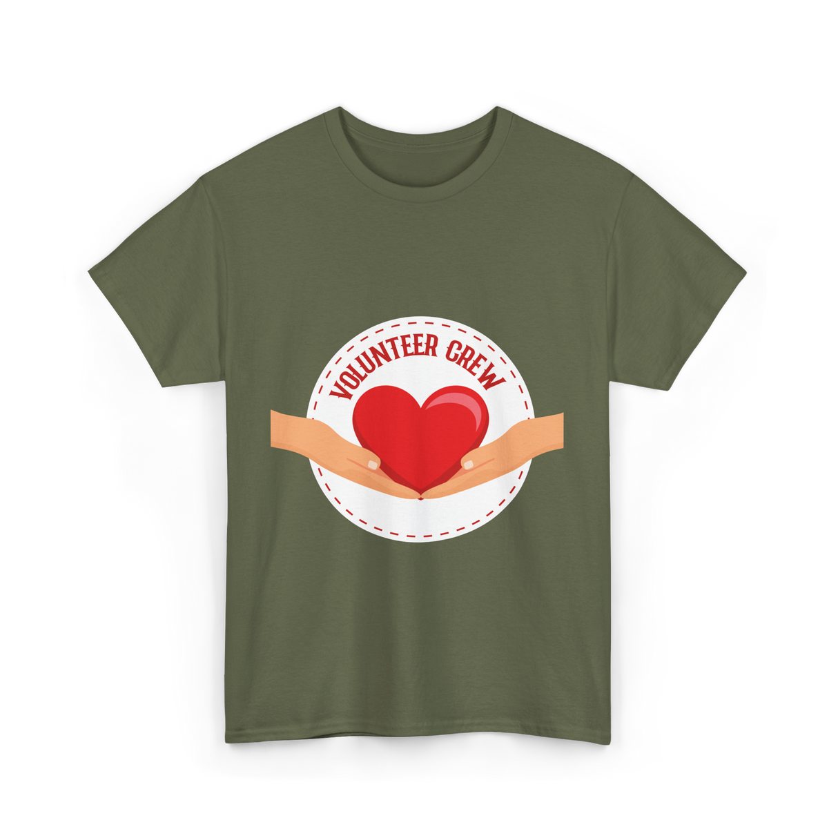 Volunteer Crew Volunteer Charity T-Shirt - Military Green