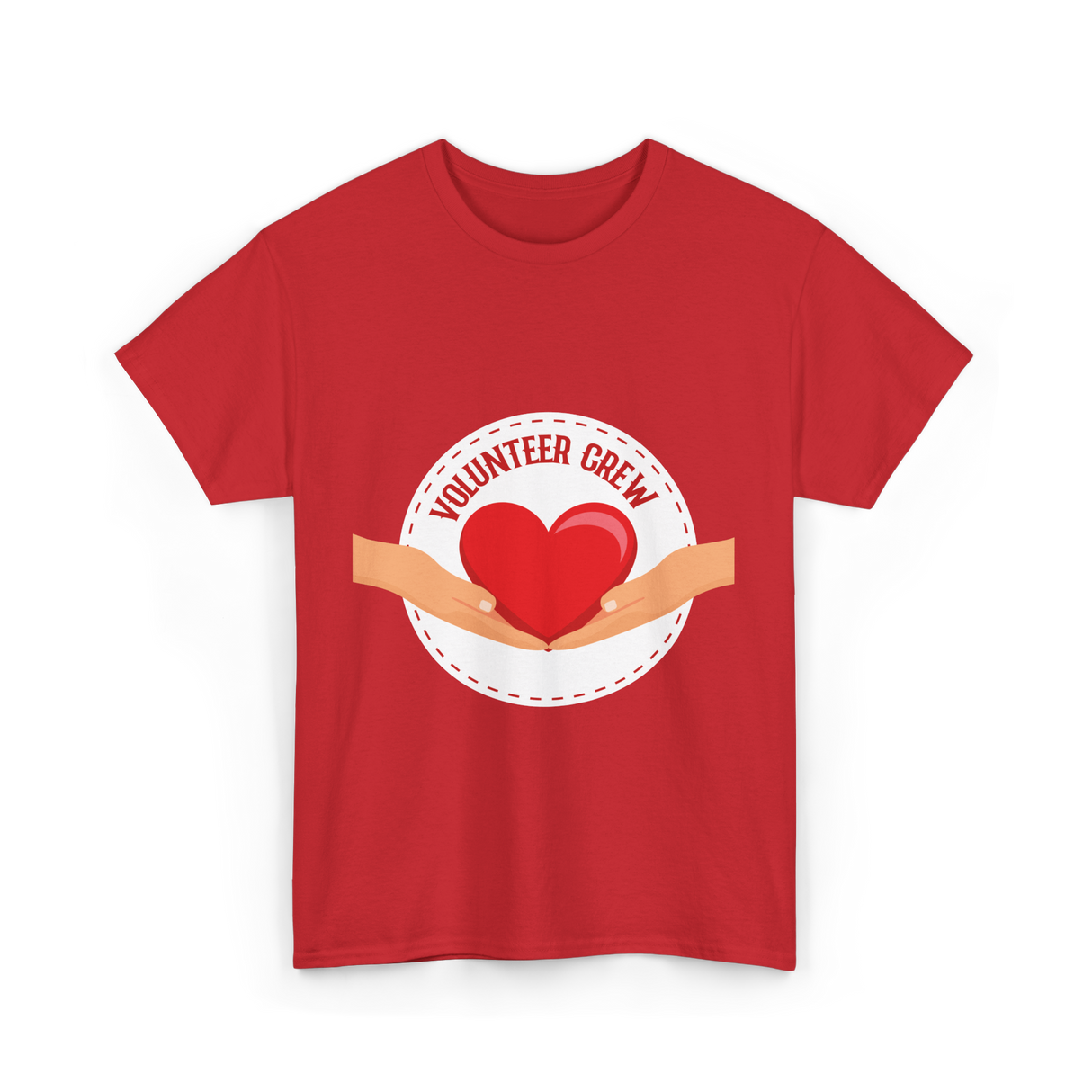 Volunteer Crew Volunteer Charity T-Shirt - Red