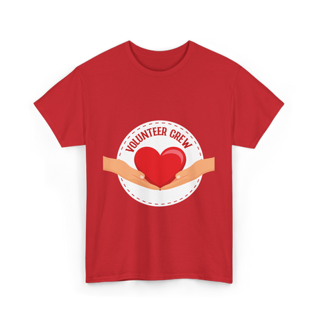 Volunteer Crew Volunteer Charity T-Shirt - Red