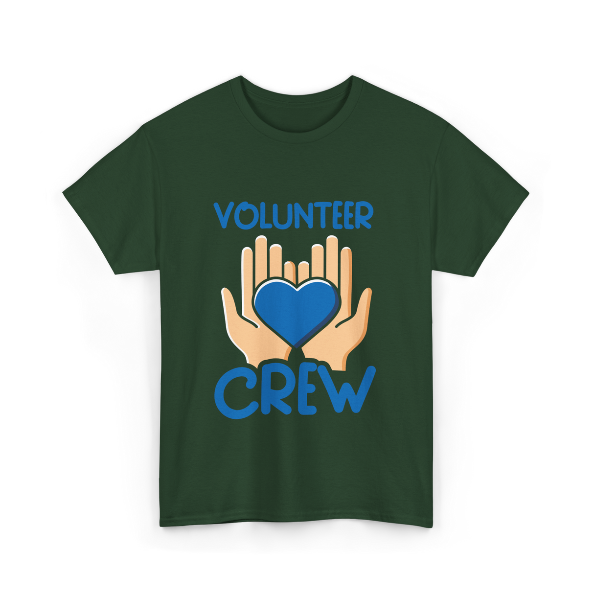 Volunteer Crew Volunteer Service T-Shirt - Forest Green