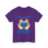 Volunteer Crew Volunteer Service T-Shirt - Purple