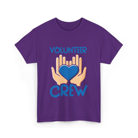 Volunteer Crew Volunteer Service T-Shirt - Purple