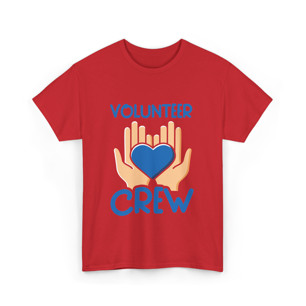 Volunteer Crew Volunteer Service T-Shirt - Red