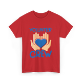 Volunteer Crew Volunteer Service T-Shirt - Red