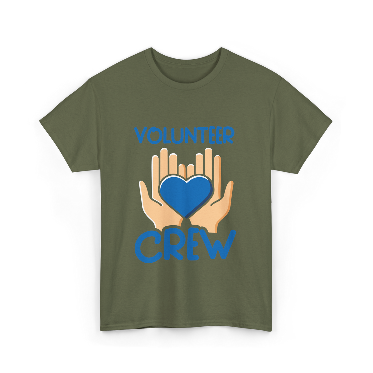 Volunteer Crew Volunteer Service T-Shirt - Military Green