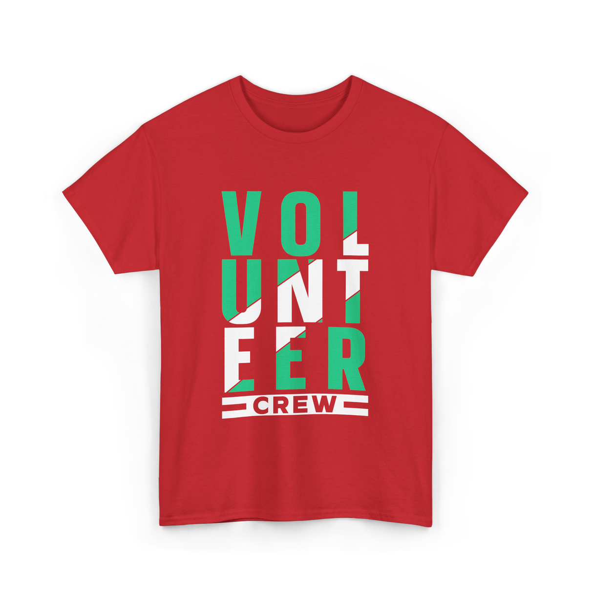 Volunteer Crew Volunteer Work T-Shirt - Red