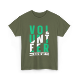 Volunteer Crew Volunteer Work T-Shirt - Military Green