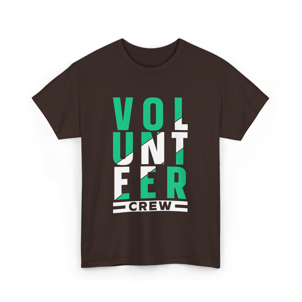 Volunteer Crew Volunteer Work T-Shirt - Dark Chocolate