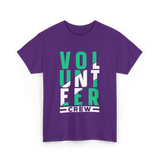 Volunteer Crew Volunteer Work T-Shirt - Purple