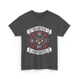 Volunteer Fire Firefighter Department T-Shirt - Dark Heather