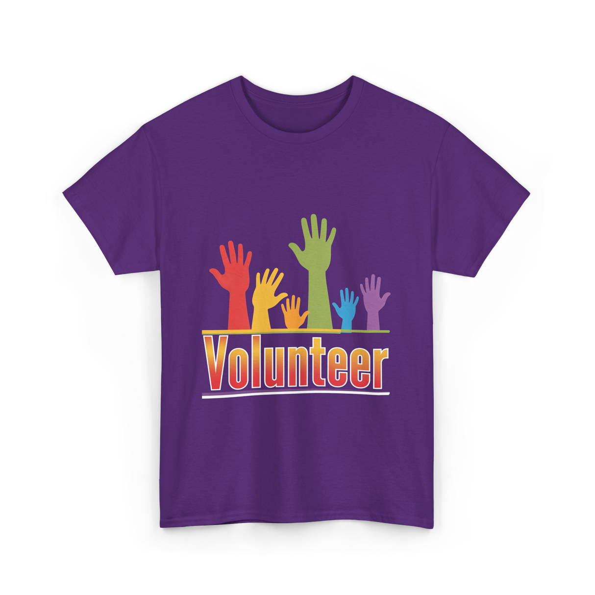 Volunteer Hands Volunteerism T-Shirt - Purple