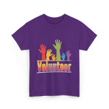 Volunteer Hands Volunteerism T-Shirt - Purple