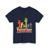 Volunteer Hands Volunteerism T-Shirt - Navy