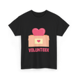 Volunteer Heart Charity Volunteer T-Shirt - Black