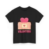 Volunteer Heart Charity Volunteer T-Shirt - Black