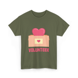 Volunteer Heart Charity Volunteer T-Shirt - Military Green