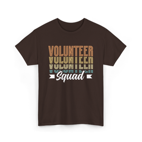 Volunteer Squad Volunteer Team T-Shirt - Dark Chocolate