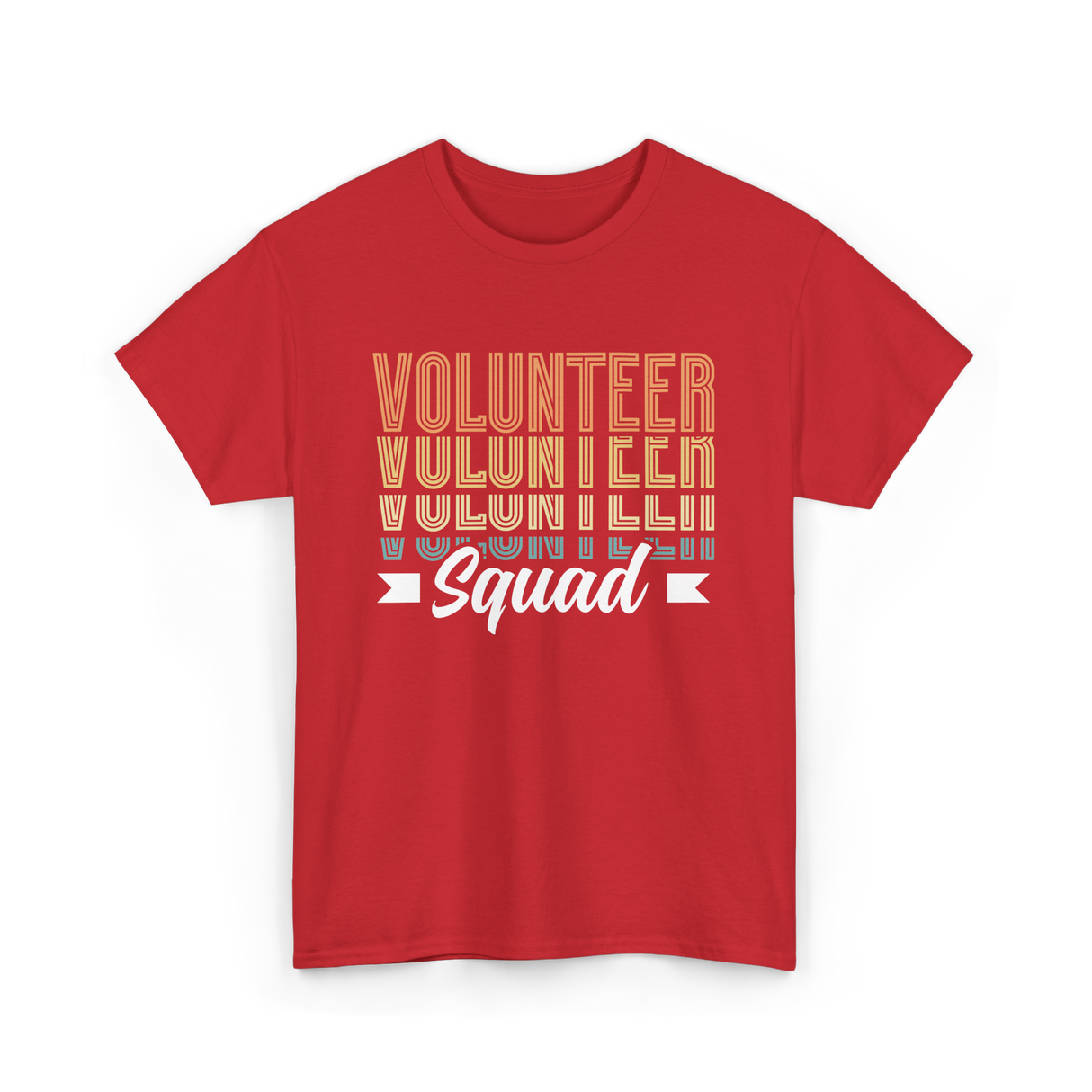 Volunteer Squad Volunteer Team T-Shirt - Red