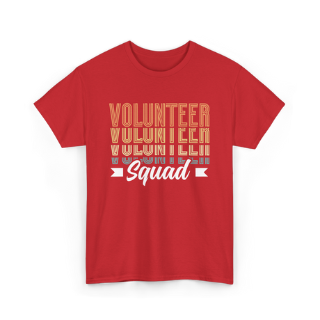 Volunteer Squad Volunteer Team T-Shirt - Red