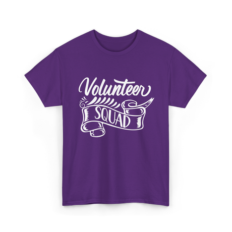 Volunteer Squad Volunteer Team T-Shirt - Purple