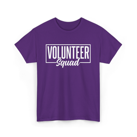 Volunteer Squad Volunteer Team T-Shirt - Purple